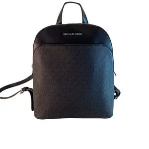 MICHAEL KORS Backpack Leather EMMY Large Dome BLACK Monogram 35H9SY3B7B MICHAEL Michael Kors | Bags | Michael Kors Backpack Leather  main image 2
